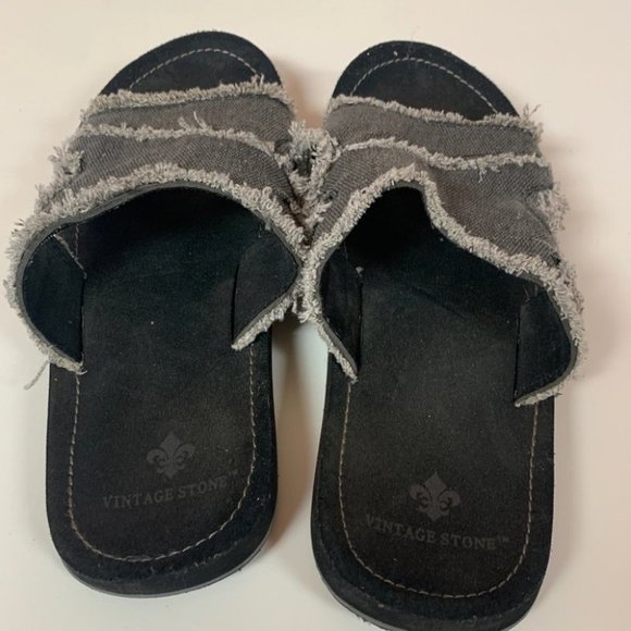 Vintage sandals size 7.5 slip on shoes - Picture 1 of 5